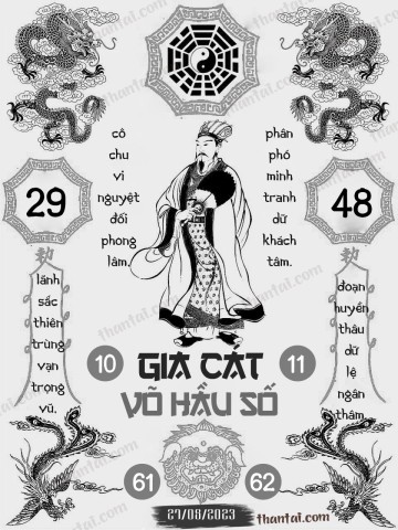 GIA CÁT VÕ HẦU SỐ 27/08/2023