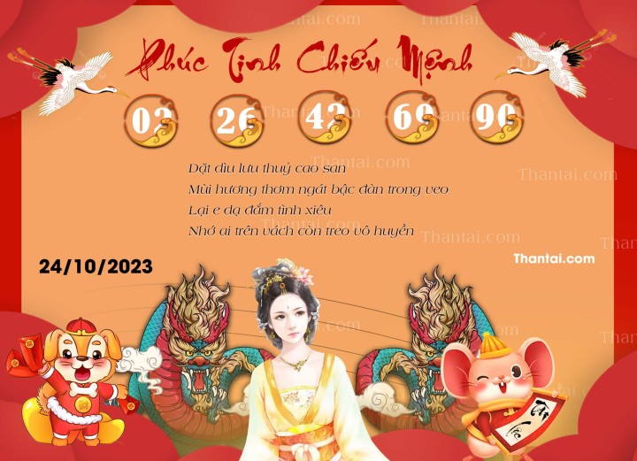 Phúc Tinh Chiếu Mệnh 09/10/2023