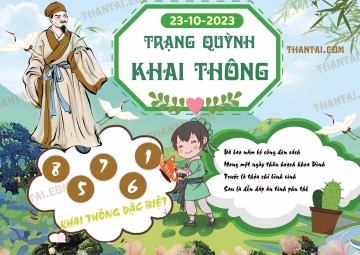 Trạng Quỳnh Khai Thông 23/10/2023