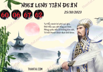 Ngọa Long Tiên Đoán 25/10/2023