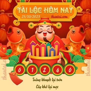 Tài Lộc Hôm Nay 25/10/2023