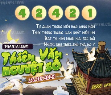 THIÊN VĂN NGUYỆT SỐ 25/10/2023