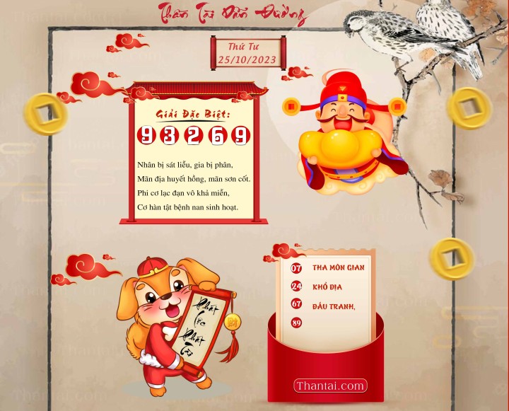 THẦN TÀI DẪN ĐƯỜNG 10/10/2023