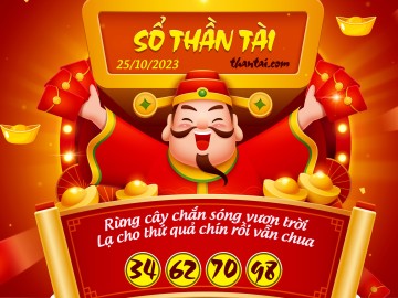 SỔ THẦN TÀI 25/10/2023