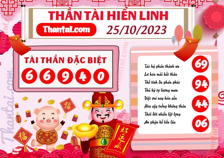 THẦN TÀI HIỂN LINH 10/10/2023