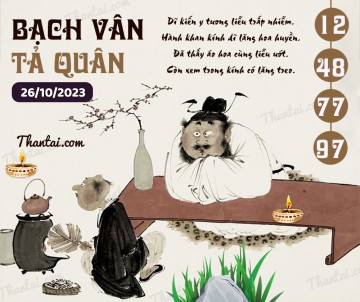 Bạch Vân Tả Quân 26/10/2023