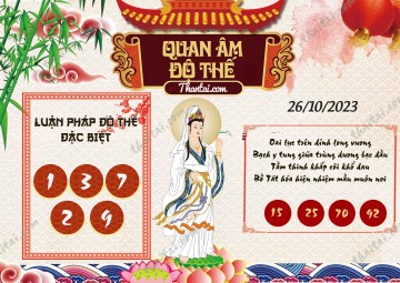 Quan Âm Độ Thế 26/10/2023