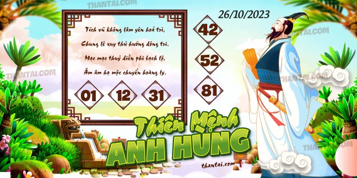 THIÊN MỆNH ANH HÙNG 11/10/2023