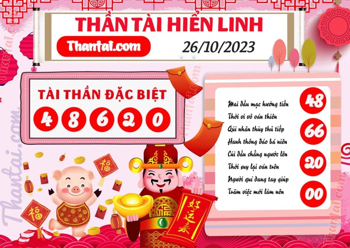 THẦN TÀI HIỂN LINH 11/10/2023