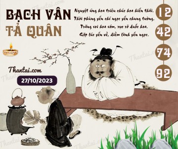 Bạch Vân Tả Quân 27/10/2023