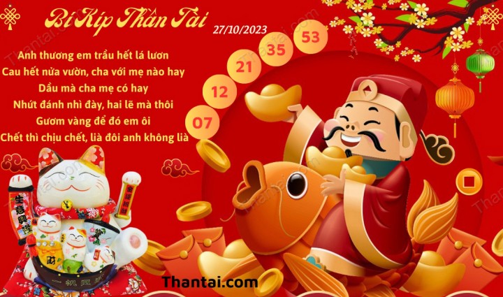 Bí Kíp Thần Tài 12/10/2023