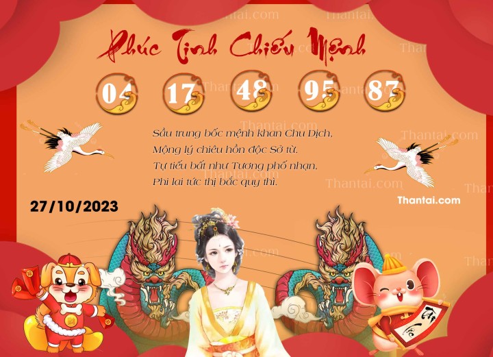 Phúc Tinh Chiếu Mệnh 12/10/2023