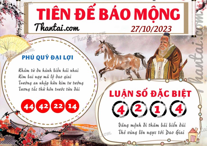 Tiên Đế Báo Mộng 12/10/2023