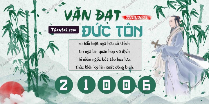 Văn Đạt Đức Tôn 12/10/2023