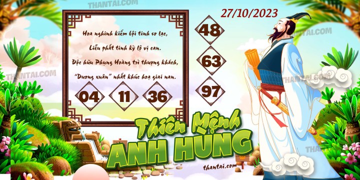 THIÊN MỆNH ANH HÙNG 12/10/2023