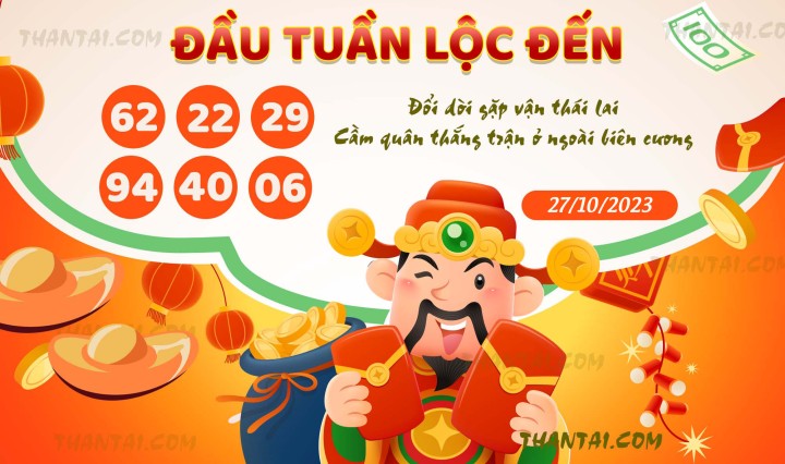 ĐẦU TUẦN LỘC ĐẾN 12/10/2023