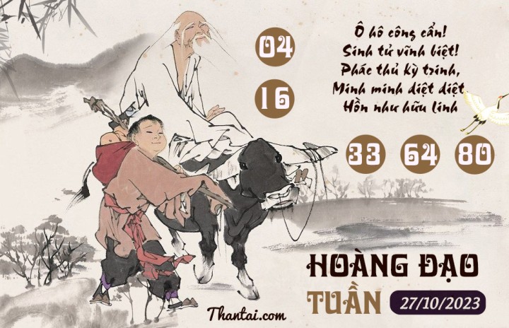 HOÀNG ĐẠO TUẦN 12/10/2023
