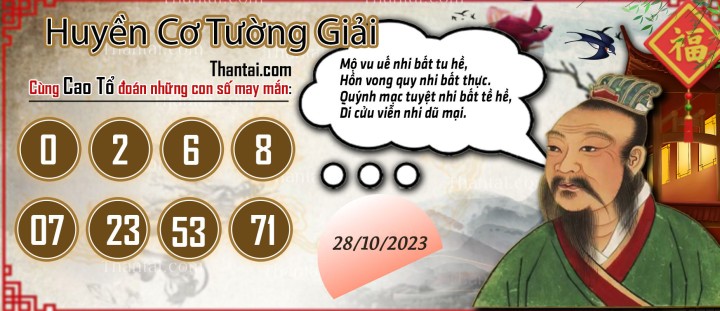 Huyền Cơ Tường Giải 13/10/2023
