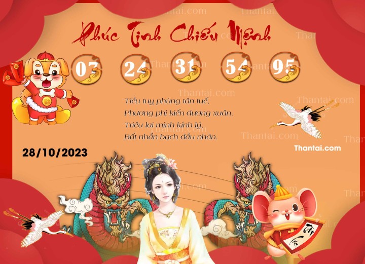 Phúc Tinh Chiếu Mệnh 13/10/2023