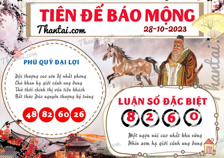 Tiên Đế Báo Mộng 13/10/2023