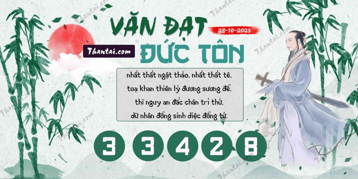 Văn Đạt Đức Tôn 13/10/2023