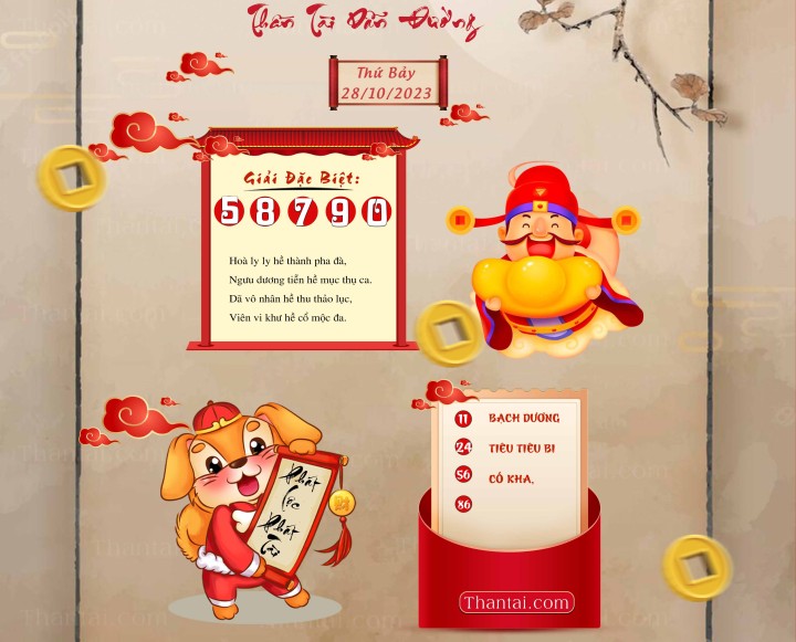 THẦN TÀI DẪN ĐƯỜNG 13/10/2023
