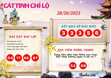 CÁT TINH CHỈ LỘ 28/10/2023