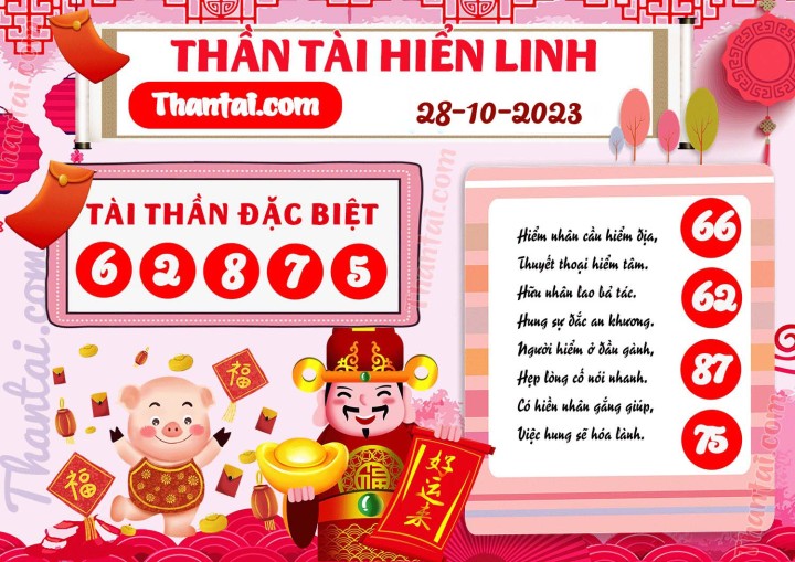 THẦN TÀI HIỂN LINH 13/10/2023