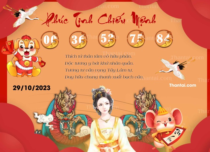 Phúc Tinh Chiếu Mệnh 14/10/2023