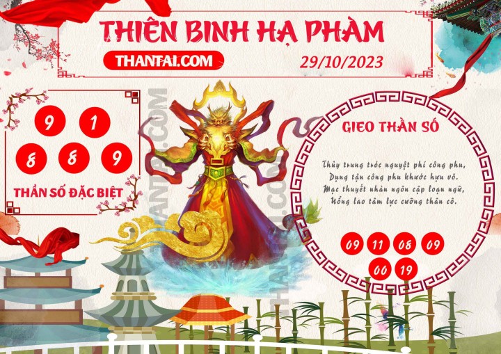 Thiên Binh Hạ Phàm 14/10/2023