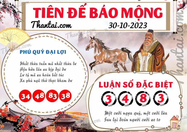 Tiên Đế Báo Mộng 15/10/2023