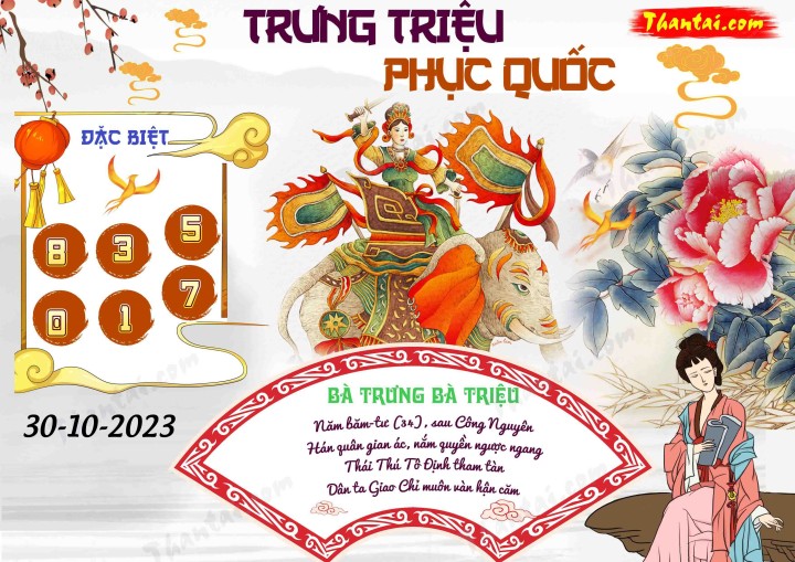 Trưng Triệu Phục Quốc 15/10/2023