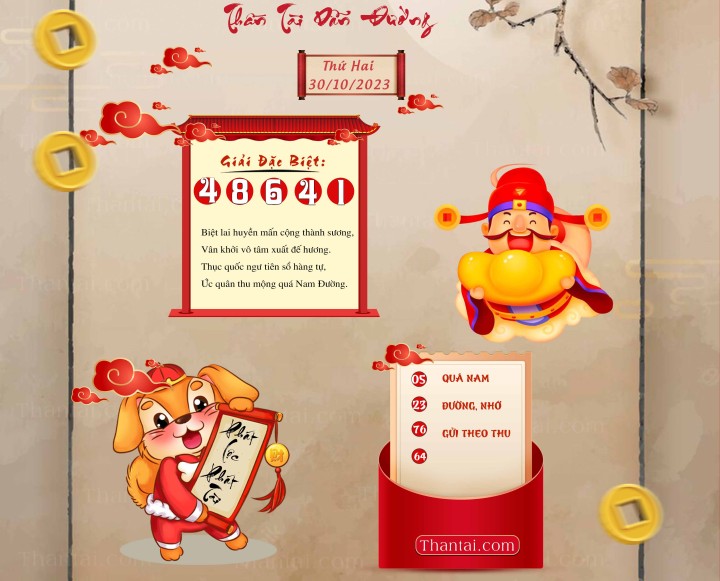 THẦN TÀI DẪN ĐƯỜNG 15/10/2023