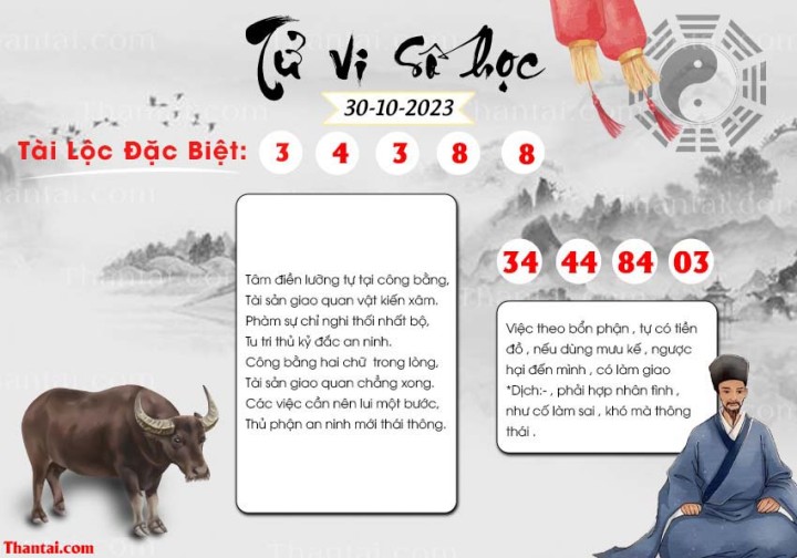 TỬ VI SỐ HỌC 15/10/2023