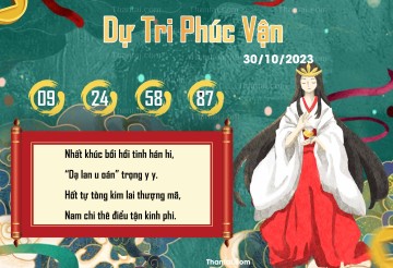 DỰ TRI PHÚC VẬN 30/10/2023