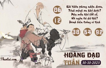 HOÀNG ĐẠO TUẦN 30/10/2023