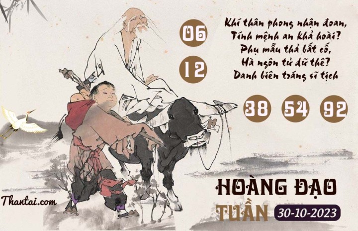 HOÀNG ĐẠO TUẦN 15/10/2023