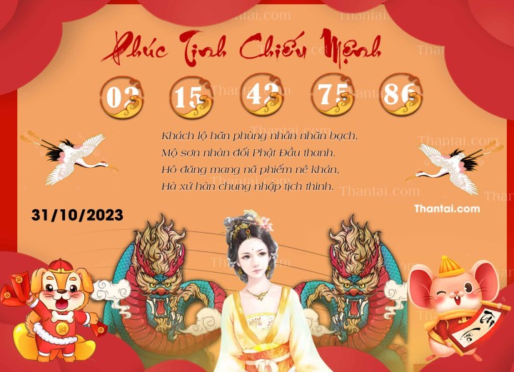 Phúc Tinh Chiếu Mệnh 16/10/2023