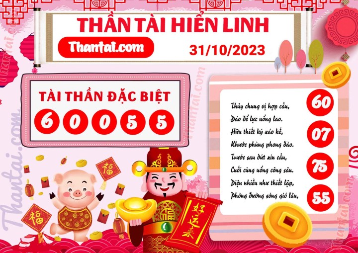 THẦN TÀI HIỂN LINH 16/10/2023