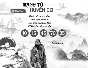 MẠNH TỬ HUYỀN CƠ 31/10/2023