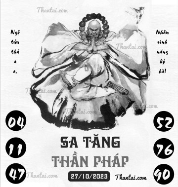 SA TĂNG THẦN PHÁP 27/10/2023