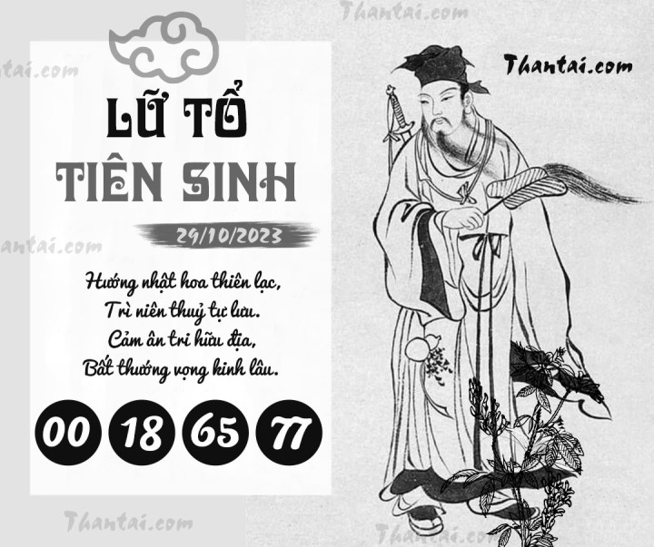 LỮ TỔ TIÊN SINH 14/10/2023