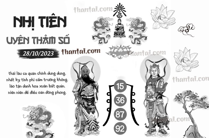 NHỊ TIÊN UYÊN THÂM SỐ 13/10/2023