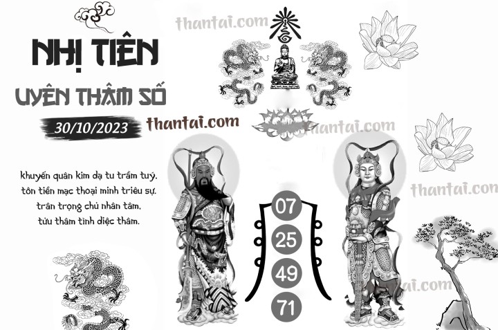 NHỊ TIÊN UYÊN THÂM SỐ 15/10/2023