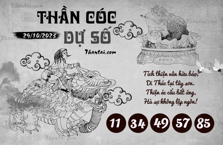 THẦN CÓC DỰ SỐ 14/10/2023