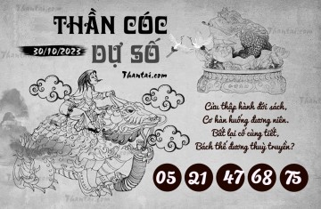 THẦN CÓC DỰ SỐ 30/10/2023