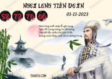 Ngọa Long Tiên Đoán 01/11/2023