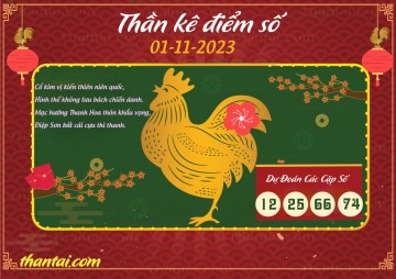 Thần Kê Điểm Số 01/11/2023