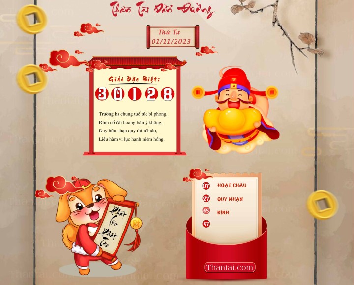 THẦN TÀI DẪN ĐƯỜNG 17/10/2023