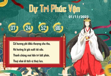 DỰ TRI PHÚC VẬN 01/11/2023